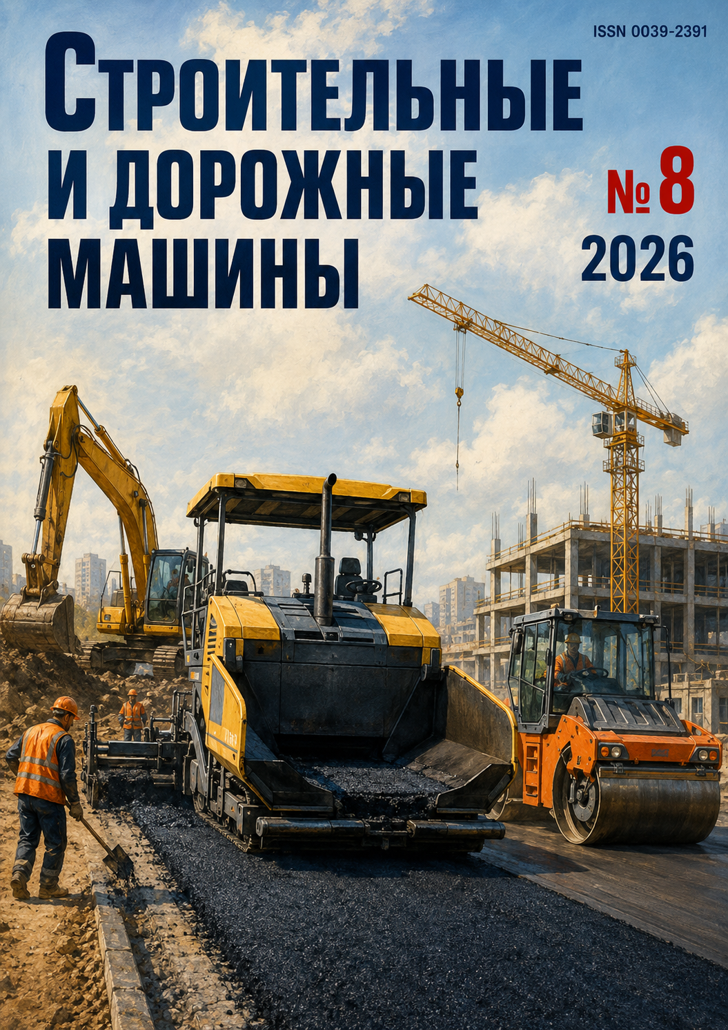 Том 70 № 8 (2026): Строительные и дорожные машины